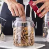 Pote de vidro para enzimas pote hermético pote de armazenamento pote de picles pote para molho de vegetais em conserva garrafa de vinho garrafa de vidro garrafa de enzimas doméstica