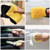 Cepillo Eléctrico para Lavado de Autos Set de Cepillos de Detalle de Cerdas Suaves Guantes para Lavado de Autos Esponja Guante Limpiador de Belleza para Autos Herramientas