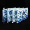 Bolsa transparente gruesa para documentos, bolsa con cremallera de PP, bolsa para archivos, estuche para lápices para estudiantes de primaria y secundaria, bolsa de almacenamiento portátil A4, al por mayor