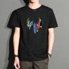 Camiseta de Manga Corta para Hombre Verano Cuello Redondo Ajuste Slim Talla Grande Estilo Coreano Moderna Estampada Juvenil