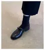 Mocasines Retro Franceses de Piel para Mujer Mary Janes de Correa Única Perezosos para Viajar Tacón Grueso Versátiles Zapatos Pequeños de Piel