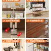 Estantería de Pie, Estante Lateral Estrecho Contra la Pared, Estantería de Estilo Japonés para Sala de Estar y Cocina, Estante Doméstico, Estantería