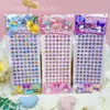 Nuevas Pegatinas de Gemas de Dibujos Animados Forma de Corazón Redonda Flor de Ciruelo Diamante Cristal Pegatinas Pegatinas para Cejas Infantiles