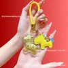 Llavero Dorado con Oro Puro, Simbolizando Riqueza Instantánea, Colgante para Teléfono, Colgante para Bolso con Certificado, Venta al por Mayor de Accesorios