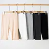 Leggings Finos de Modal para Mujer de Verano, Pantalones Cortos de Cinco Puntos para Exteriores, Elásticos, Aspecto Adelgazante, Anti-Exposición, Talla Grande, Pantalones Cortos de Seguridad, Fábrica