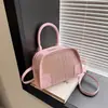 Bolso de mujer con patrón tejido de moda transfronterizo 2026, nuevo bolso de mano cruzado versátil de verano, bandolera individual creativa
