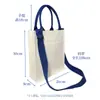 Bolsa de Lona Personalizada con Bolsillo Exterior, Nuevo Estilo para Viajar al Trabajo, Bolsa de Lona Impermeable para Papel A4, Bolso Cruzado con Estampado de Logo