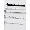 Gancho de tubo chi-quadrado cabide de loja de roupas cabide de exposição de roupas prateleira de barraca de rua varal de tenda 5 pregos 7 contas três na frente dois atrás ferro