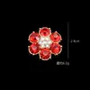Flor de Diamante Grande Colorida Pérola Liga para Saída de Ar do Carro Headwear Tamancos Capa de Celular Acessórios de Joias DIY