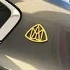 Pegatina Magnética para Coche Maybach con Logo m, Emblema Lateral Impreso en 3D, Calcomanía Adhesiva para Coche, Pegatina Creativa para Refrigerador