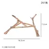Base triangular transparente de cristal en forma de rama de árbol, un regalo para un adorno de mesa de sala de estar de lujo ligero o soporte para muñecas