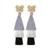 Pendientes de Borlas Europeos y Americanos de Estilo Étnico Transfronterizos Amazon, Pendientes de Botón de Semillas Únicos Hechos a Mano de Alta Gama, Accesorios para Mujer de Nicho