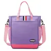 Bolsa para lição de casa de estudante bolsa de mão impermeável em tecido Oxford bolsa transversal para aluno do ensino fundamental bolsa para livros infantis de aula de treinamento logo estampado