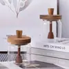 Frasco de vidrio de borosilicato alto con tapa de madera de acacia transfronterizo con varilla agitadora, frasco de almacenamiento y dispensación sellado, frasco especial para mermelada y miel