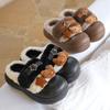 Itens Fofos para Casa de Inverno: Chinelos de Pelúcia de Algodão Genuínos Sanrio Hello Kitty, Sapatos de Algodão Fofos, Quentes e Confortáveis