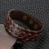 Pulseira Simples de Couro Bovino Transfronteiriça Fina Moda Pulseira de Casal para Homens e Mulheres Pulseira com Espaço Versátil Pulseira Vintage Personalizada