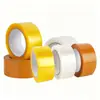 Cinta transparente gruesa de rollo grande, impresa a medida, para envíos transfronterizos, disponible en cajas completas; cinta amarilla transparente directa de fábrica para sellado y empaque