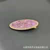 Transmissão ao Vivo de Novos Grampos de Cabelo Artesanais com Pedra Bruta Incrustada, Presilhas de Franja Personalizadas Estilo Chinês com Pedras Totais, Acessórios de Cabelo com Strass, Presilhas Bico de Pato Atacado