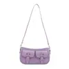 Bolso Cuadrado Pequeño Transfronterizo Fresco de Moda para Mujer, Nuevo Estilo Verano 2026, Bolso de Hombro con Remaches Texturizados, Bolso Versátil para Debajo del Brazo