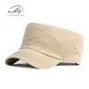 Boné de Baseball Masculino Fino Respirável Lavável 100% Algodão para Primavera e Verão, Chapéu Simples Retrô Britânico de Aba Reta para Homens