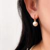 Pendientes de clip para orejas Ankora Rojo Perla Tendencia en Tiktok, Moda Otoño e Invierno, No Requieren Perforación, Diseño de Espiral para Mosquitos de Gama Alta de Nicho Venta al por Mayor