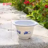 Maceta redonda de plástico de alta calidad para plantas verdes, grande, extragrande, engrosada, para balcón, maceta para suculentas, plato