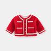 Ropa de Abrigo para Niñas 24 Nuevas Blusas de Invierno Bebés y Niños Pequeños Cárdigans de Terciopelo Niñas de 1-3 Años Ropa para Salir Ropa de Abrigo a la Moda
