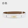 Cinturón de mujer nuevo con hebilla de bloqueo, decorativo, de moda, a juego con la cintura, cinturón de cuero con cintura ancha, cinturón con sello