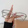 Nuevas Gafas de Moda Anti-Luz Azul para Mujer, Monturas de Gafas Lisas Trendy Ins, Gafas Anti-Luz Azul que Cambian de Color de Exportación Transfronteriza para Hombre
