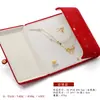 Caja de Regalo de Tres Piezas Doradas para Boda Caja para Collar de Perlas de Doble Apertura Caja de Regalo para el Día de la Madre Collar con Anillo de Perlas Pendientes