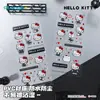 Guangbo Stationery Pegatinas de Cristal Originales Sanrio Hello Kitty Diseño de Gato Kt Pegatinas Decorativas DIY para Funda de Teléfono