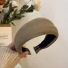 Diadema de Otoño e Invierno para Mujer, Diadema de Ala Ancha para Lavarse la Cara, Recogido de Pelo Retro de Corona Alta, Gorro de Cabeza de Lujo Accesible de Alta Gama para Exteriores