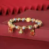 Pulsera de cloisonné gris fragante de Pekín, pulsera de esmalte cloisonné, pulsera bulliciosa de esmalte de color para pareja, novias, flores, regalo para hombres y mujeres
