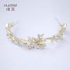 Tiara Nupcial Corona Hecha a Mano Set de Aretes Nuevo Accesorios para Vestido de Novia Fabricante Venta al por Mayor Diadema de Perlas