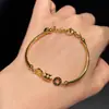 Baoman Nova Pulseira Chinesa Meia Pulseira Pequena Pulseira de Cintura Masculina Exquisita Nicho Sentido de Alto Padrão Pulseira Anel de Aço Titânio Dourado Joia de Mão
