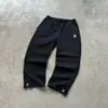 Pantalones de Chándal con Cremallera Bordados Transfronterizos Europeos y Americanos Pantalones Casuales High Street Hip-Hop Rap Street Talla Americana para Hombre y Mujer Venta al por Mayor