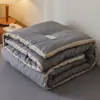Modelo Nuevo 2026, Siempre en Stock, Algodón Puro por Dentro y por Fuera, Colcha de Invierno de Algodón Lavado, Relleno de Colcha