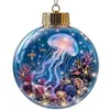 Série Oceano Bola de Cristal 3D para Decoração de Natal Enfeite para Pendurar na Árvore de Natal Acessório para Festa de Feriado, Suporta Pedidos Mistos