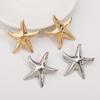 E12695 Pendientes de Estrella de Mar de Metal de Moda de Nicho Transfronterizos Europeos y Americanos Pendientes de Verano con Viento Tropical Elemento Marino