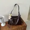 Bolsa de Ombro Único da Moda Feminina Grande Capacidade Bolsa de Mão Retrô Bolsa Transversal Design de Nicho Mochila Casual Estudante