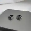Brincos de Rosa Transfronteiriços para Homens, Brincos da Moda com Design de Nicho Retrô para Mulheres, Simples e Estilosos, Acessórios Versáteis