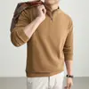 Suéter de cuello redondo para hombre transfronterizo, nuevo estilo otoño 2026, suéter de punto versátil de color liso casual holgado para hombre