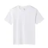 Camiseta Blanca Sólida de Algodón Puro 250g, Cuello en V, No Transparente, Amigable con la Piel, Manga Corta, Corte Holgado Casual, Capa Base