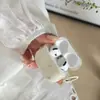 Funda Protectora para Auriculares AirPods de 4ª Generación Estilo Coreano con Puntos Simples Adecuada para Auriculares Apple AirPods de 3ª Generación Pro2