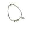 Nuevo Pulsera de Ojo de Gato de Jade Estilo Chino con Amuleto Personalizado de Paz y Fortuna, Sensación de Nicho de Alta Gama, Joyería de Cuentas de Plata