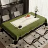 Mantel Romántico Francés Impermeable a Prueba de Aceite a Prueba de Quemaduras Ovalado para Mesa de Café Mesa de Comedor 2026 Nuevo Estilo Blanco Nieve Crema Suave