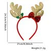 Diadema de Año Nuevo Navidad Diadema Decoraciones para Fiesta Navideña Infantil Accesorios Sombrero de Navidad Sombrero de Payaso Diadema Accesorios para el Cabello