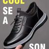 Grande Tamanho Transfronteiriço 39-46 Primavera e Outono Nova Moda Sapatos Trbottomy Sapatos Masculinos Estilo Coreano Sapatos Resistentes ao Desgaste Sola Macia Sapatos Casuais Masculinos