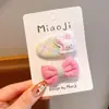 Nuevo clip para el pelo BB floral de primavera estilo coreano, pasador ovalado para niñas, simple liga para el pelo y pinza para flequillo