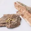 Colar Pingente Carta Transfronteiriça Moda Estilo Ins Colar com Corrente Bolinha Colar Curto Feminino de Aço Titânio Corrente da Clavícula